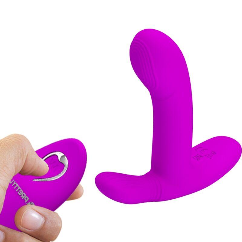 Pretty Love - Geri Clitoris Massager Pink Remote Control 4