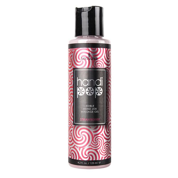 Sensuva - Handipop Hand Job Massage Gel Strawberry 125 ml 2