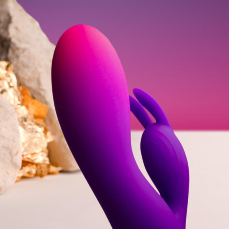 Rocks- off - glo- girl purple rabbit vibrator 1