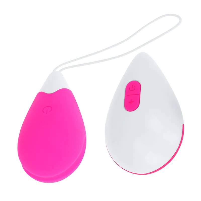 Oh Mama Textured Vibrating Egg 10 Modes - Pink And White