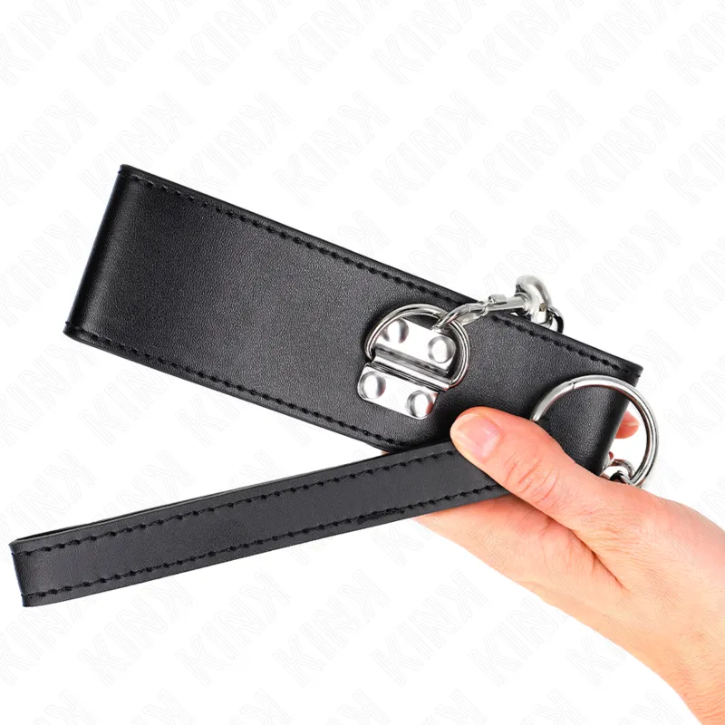 Kink - Necklace With Belt 65 Cm With Wide Black Strap Adjustable 33.5-41 Cm X 5 Cm 4