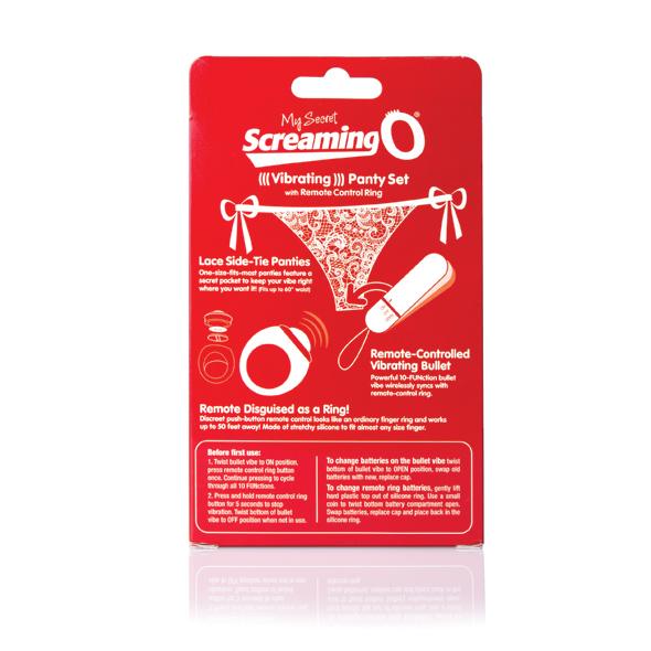 The Screaming O - Remote Control Panty Vibe Red - Vibračné Nohavičky 4