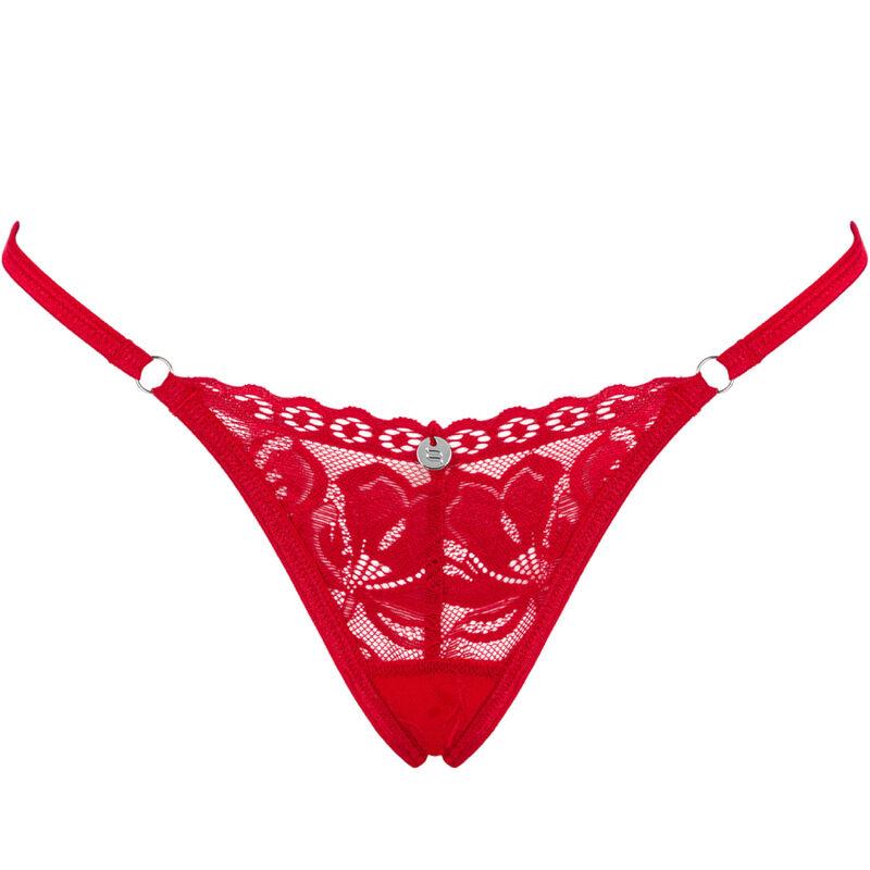 Obsessive - Lacelove Thong Red Xl/Xxl