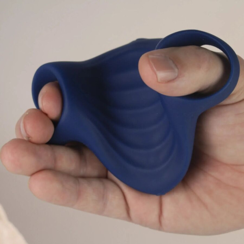 Rocks- off - palm blue flexible vibrator masturbator 4