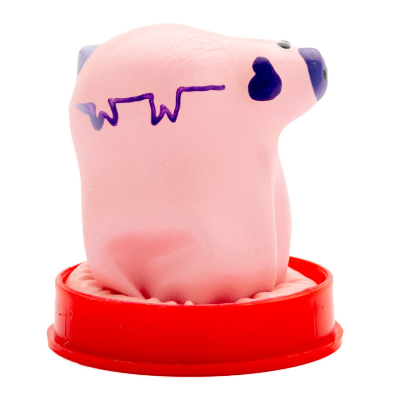 Condomerie - handpainted novelty condoms small pig 1
