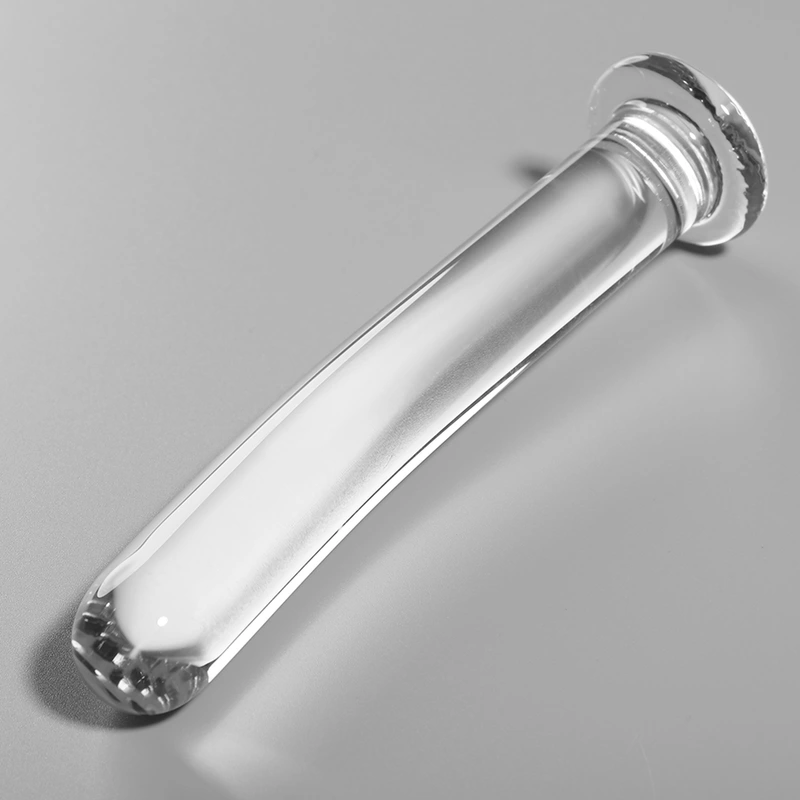 Nebula series by ibiza - model 9 dildo borosilicate glass clear 15.5 cm -o- 2.5 cm 1