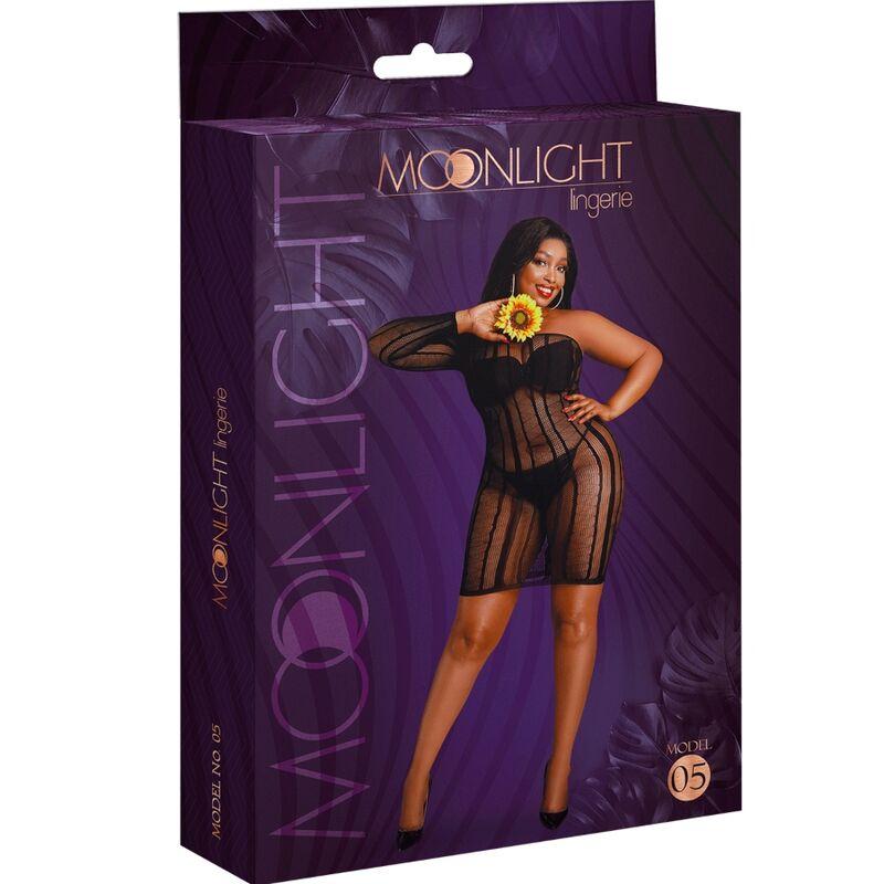 Moonlight - Model 5 Dress Black Plus Size