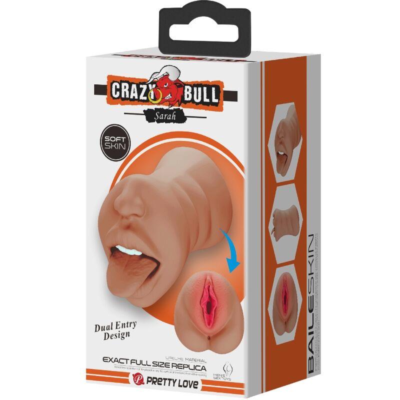 Crazy bull - sarah double masturbator mouth & vagina flesh 5