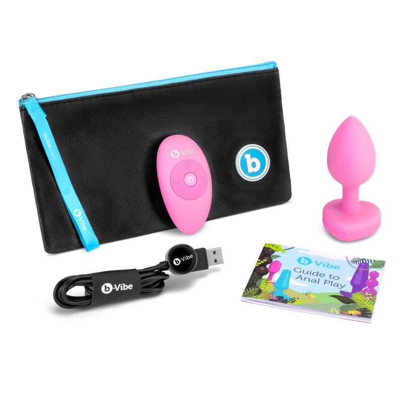 B-Vibe - Vibrating Heart Plug S/M Pink 5