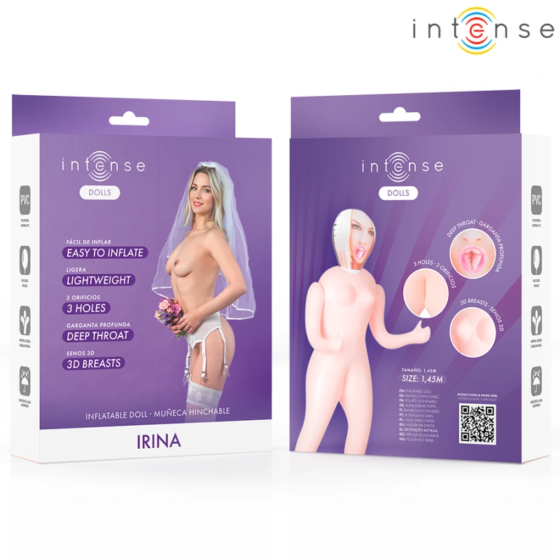 Intense dolls - irina inflatable doll with three orifices 3