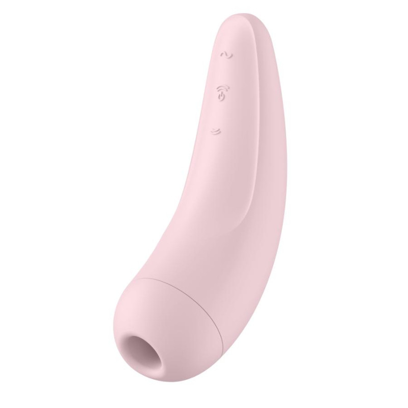 Satisfyer - Curvy 2+ Air Pulse Stimulator + Vibration Pink - Stimulátor Klitorisu