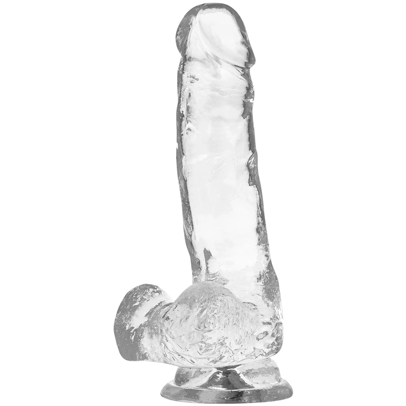 X ray - harness + clear cock with balls 18.5 cm -o- 3.8 cm 4