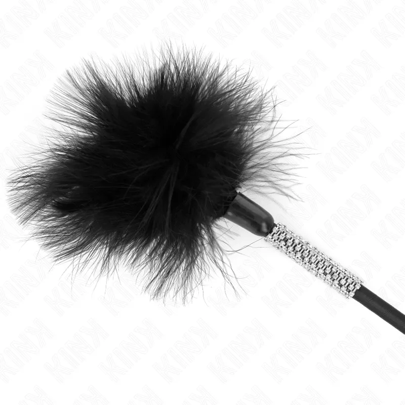 Kink - Tickle Feathers With Rhinestone Handle 50 Cm 4