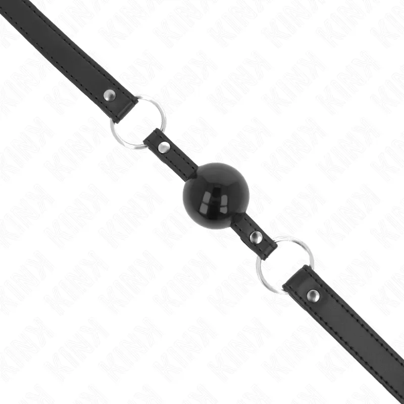 Kink - Tpe Ball 4 Cm Gag With Black Lock 60 X 2 Cm 3