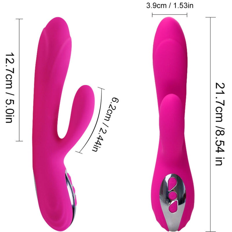 Armony - flexible vibrator & stimulator with fuchsia heat effect 1