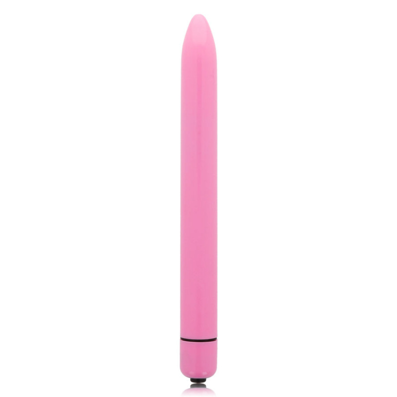 Glossy - slim vibrator deep rose 1