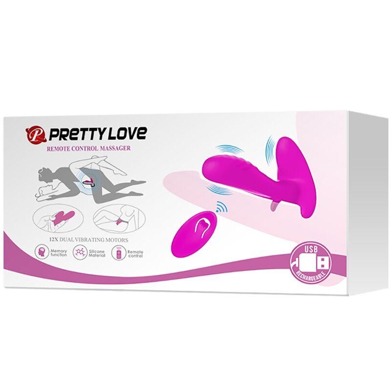 Pretty love - massager & vibrator 12 vibrations remote control purple 8