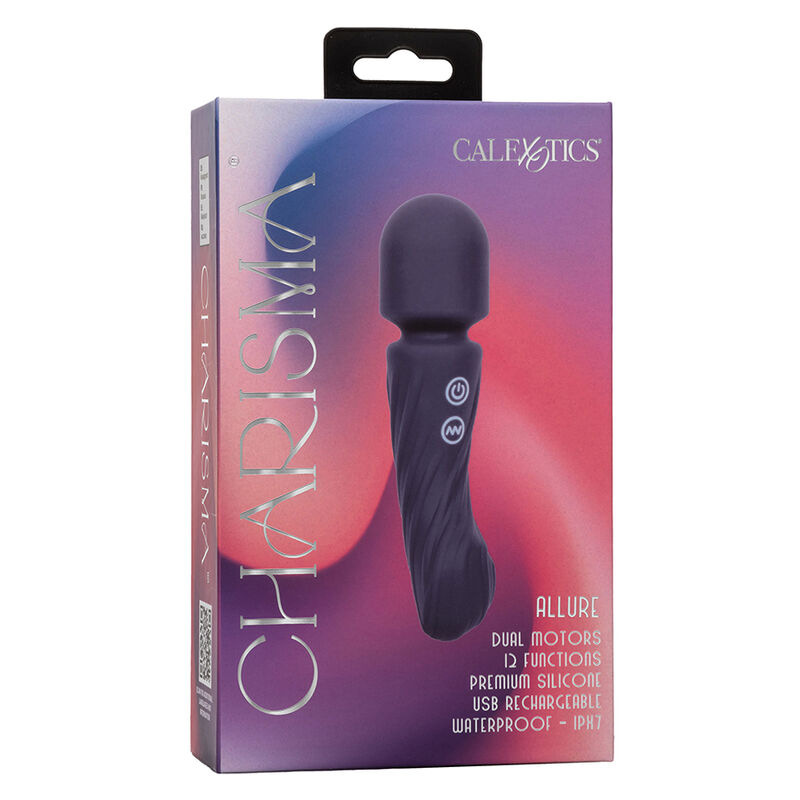 Calexotics - charisma allure massager dual motors 12 functions 17.25 cm x 4.5 cm purple 8