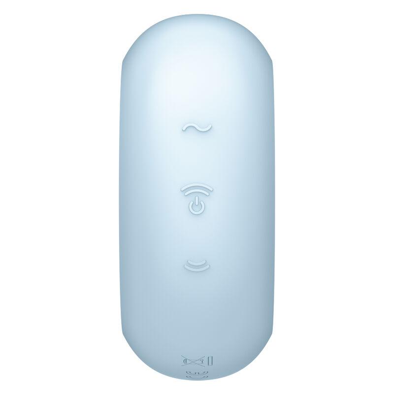 Satisfyer Pro To Go 3 Air Pulse Stimulator & Vibrator - Blue - Stimulátor Klitorisu 3