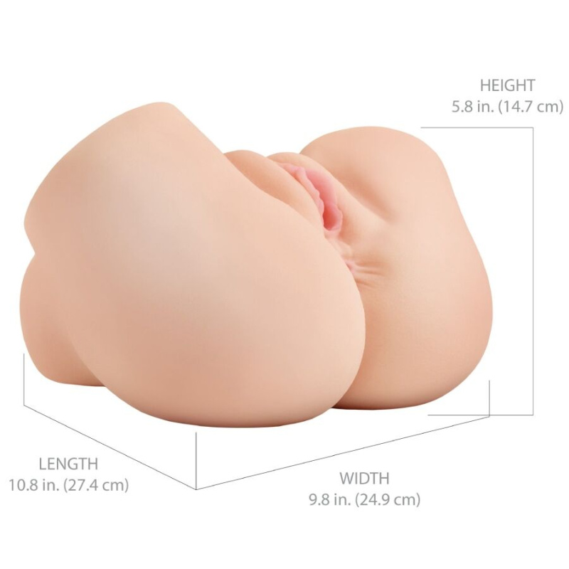 Pdx elite - back that ass up realistic vibrating vagina and anus masturbator 4