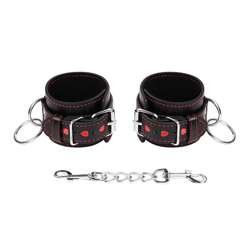 Ohmama Fetish Wrist Restraints With Heart Inlay 9