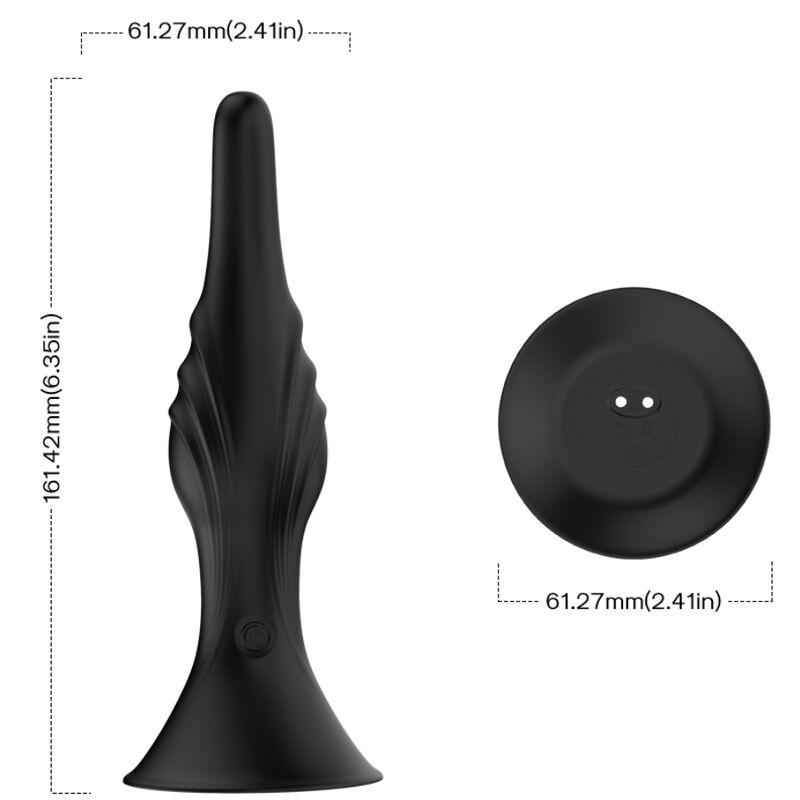 Armony - Vibrator & Anal Plug Remote Control Black 2