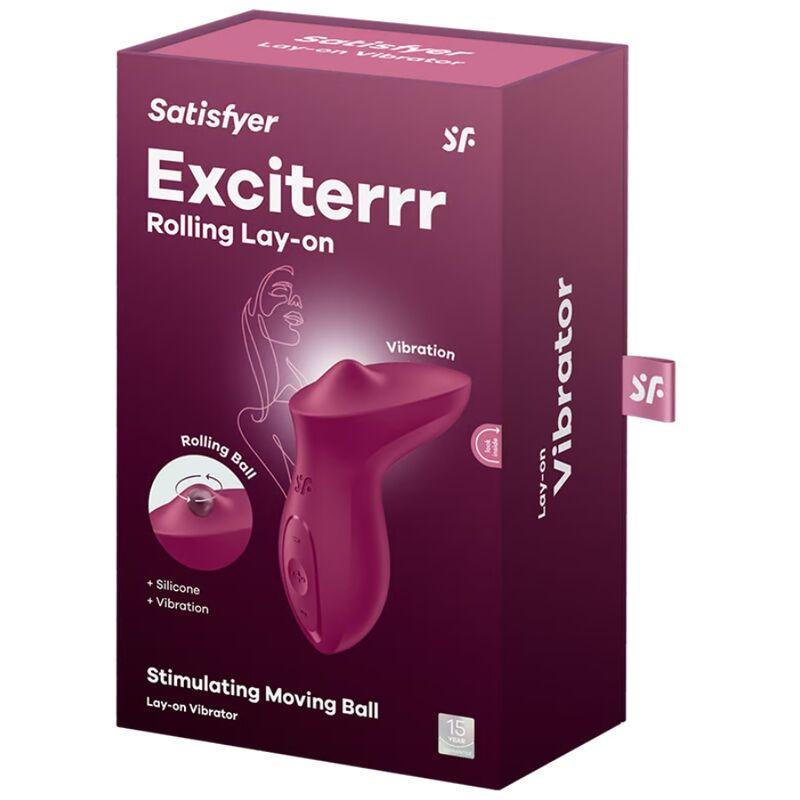 Satisfyer - exciterrr lay-on clitoris berry vibrator 4