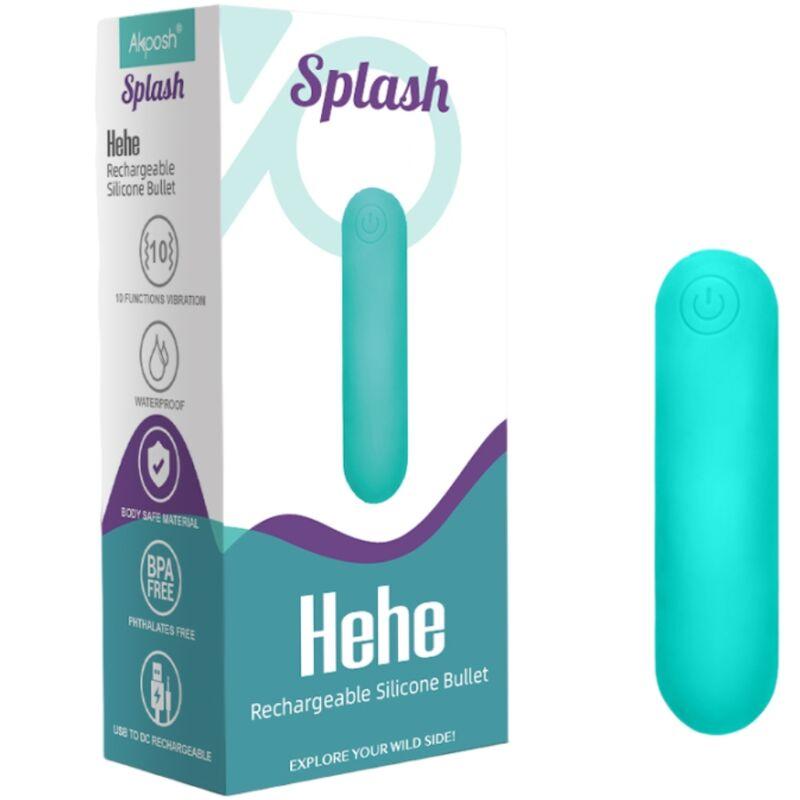 Armony - splash hehe vibrator bullet silicone 10 vibrations 65 x 15 cm green 5