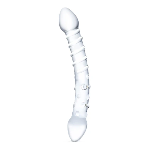 Glas - Double Trouble Glass Dildo - Sklenené Dildo