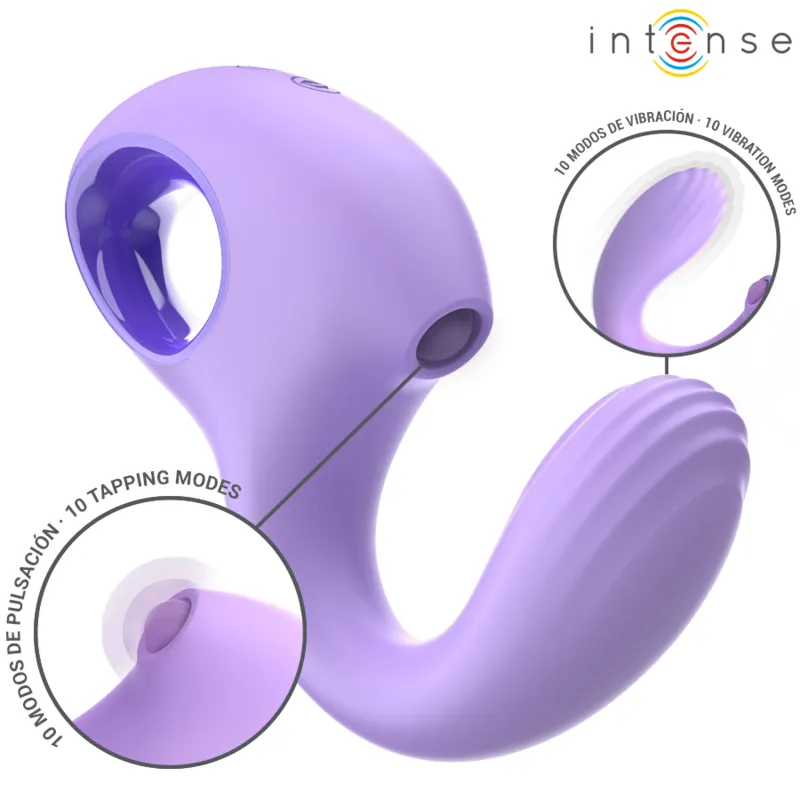 Intense - baxter vibrator & stimulator violet remote control