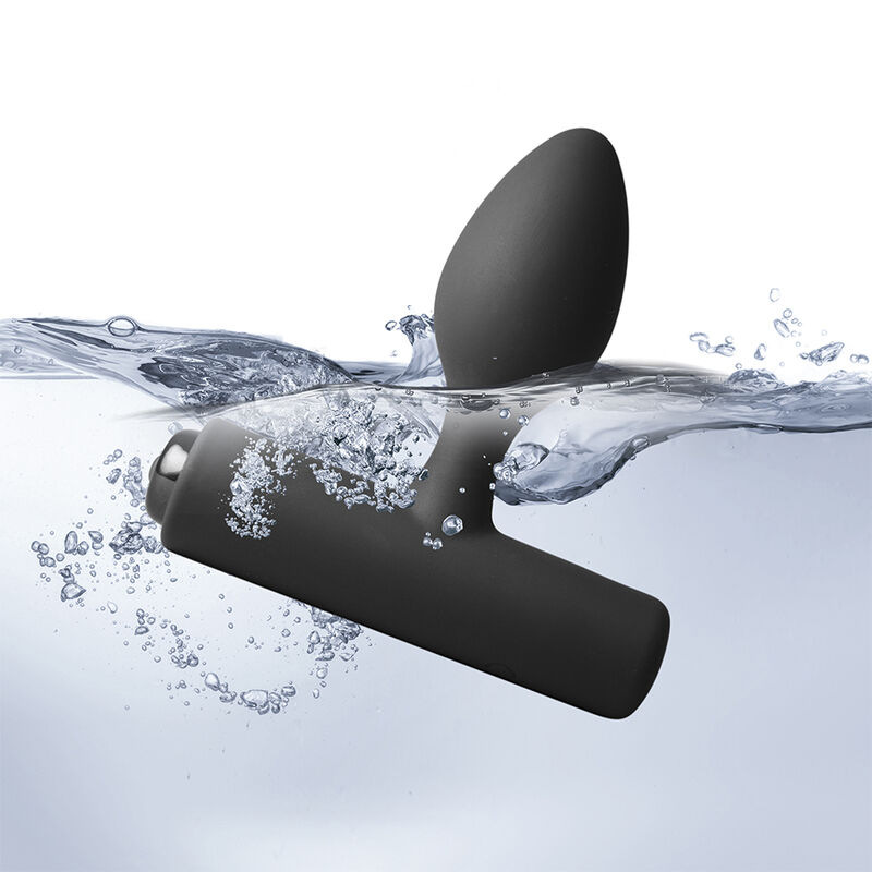 Rocks-off - nova solaris rechargeable slim & powerful anal plug 16 function black 4