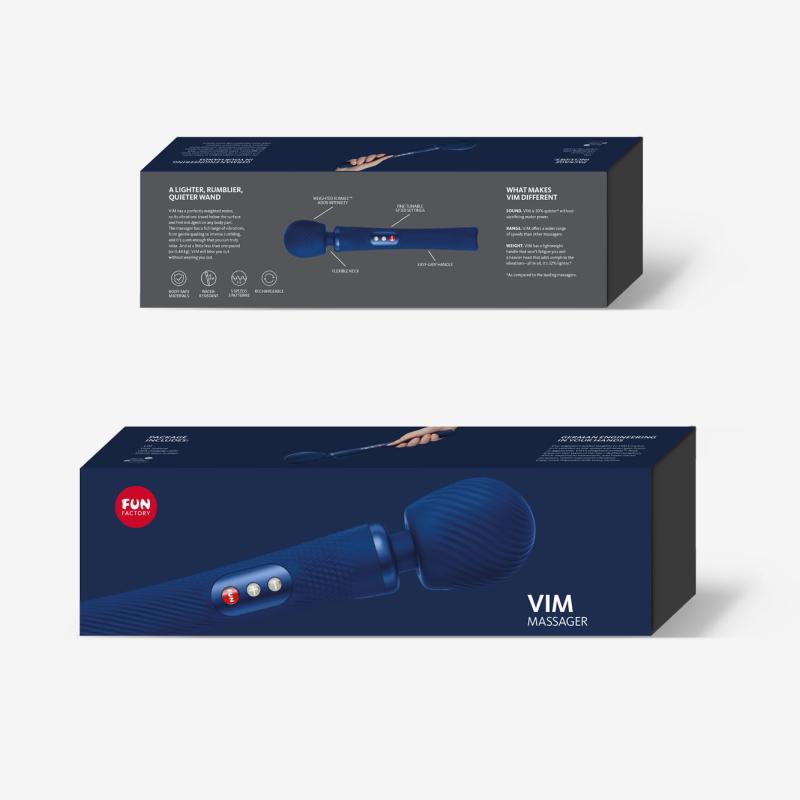 Fun Factory - Vim Weighted Rumble Wand Midnight Blue 3