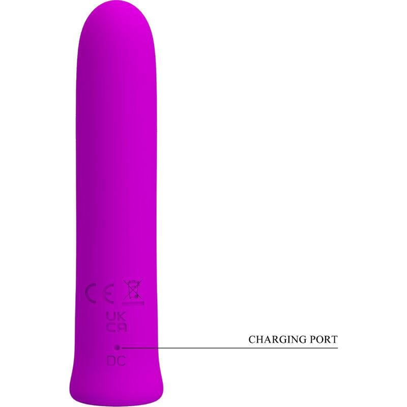 Pretty Love - Curtis Mini Super Power Vibrator 12 Violet Silicone Vibrations