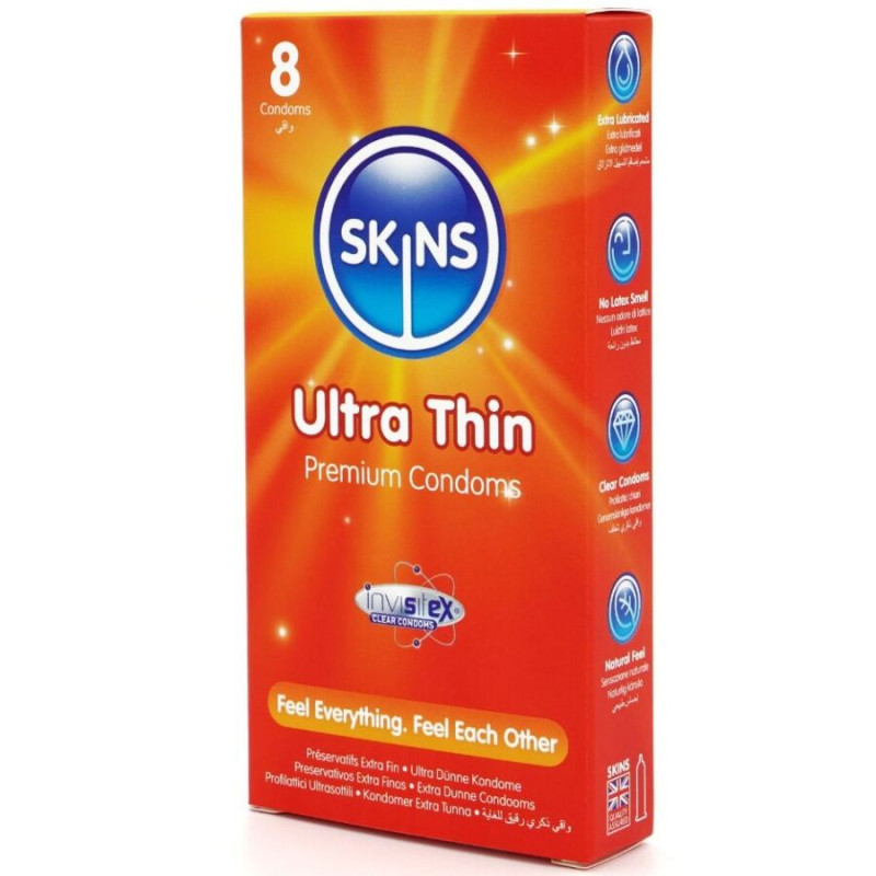 Skins - ultra thin premium condoms pack 8 1