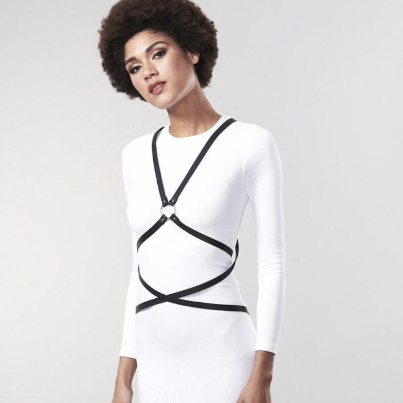 Bijoux Indiscrets Maze - Multi-Way Harness Black 2