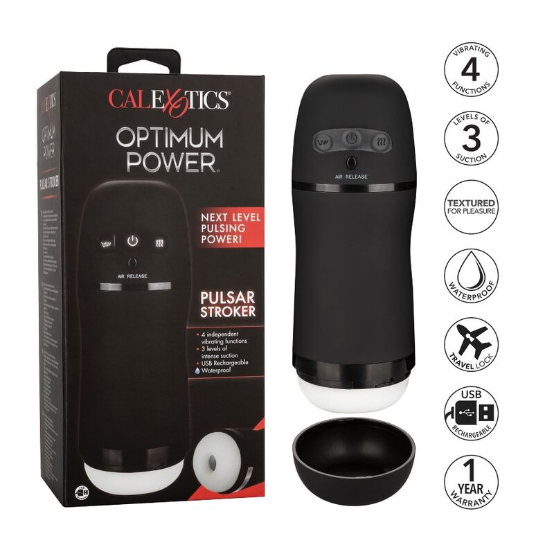 Calexotics - optimum power vibrating suction masturbator 1
