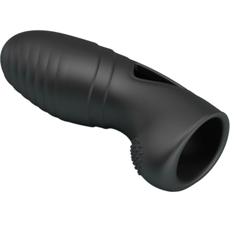 Pretty love - alan silicone finger vibrator black 2
