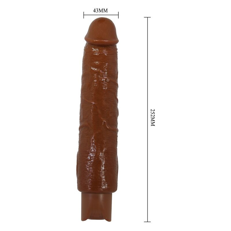 Pretty love - gavin realistic vibrator 25 cm Ø 5 cm brown 8