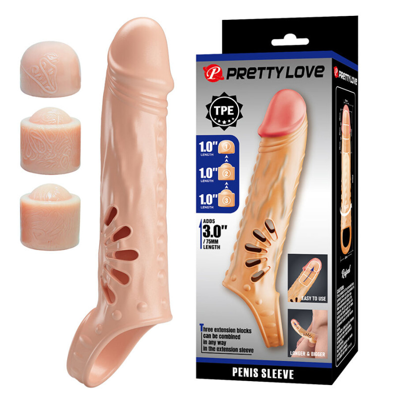 Pretty love - penis sleeve with extenders 8