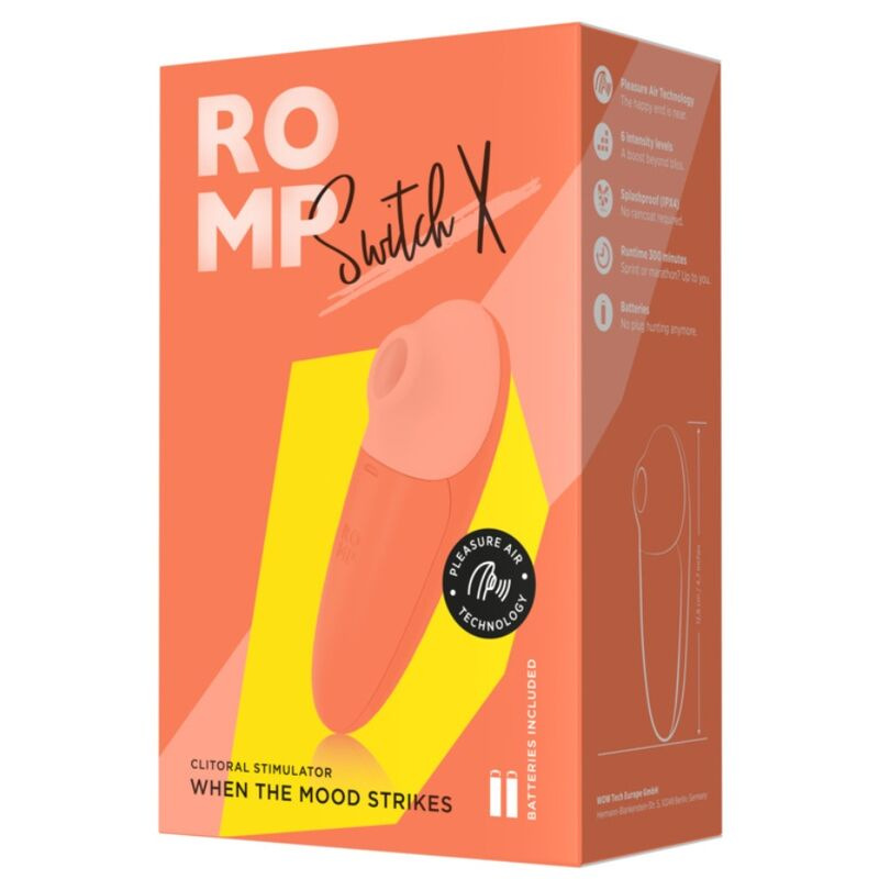 Romp - switch x clitoral stimulator 6 levels orange 3