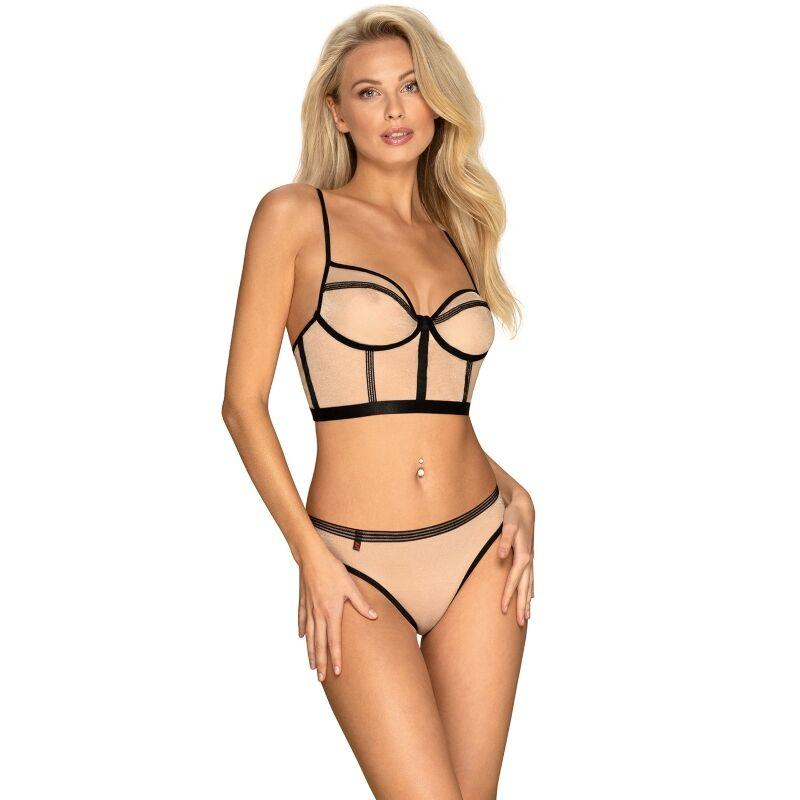 Obsessive - Nudelia Two Pieces Set - Nude L/Xl
