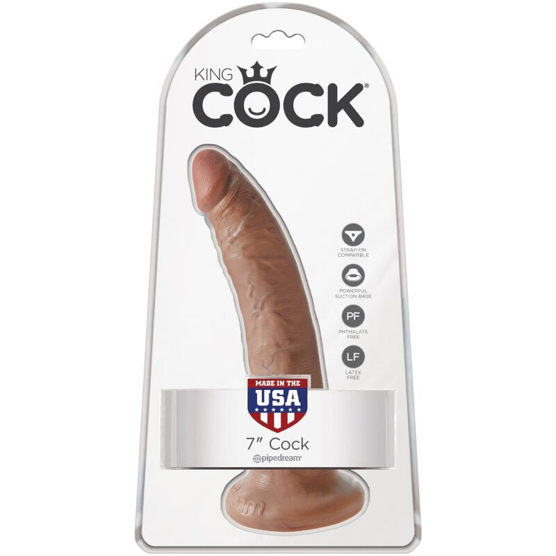 King cock - realistic penis 17.5 cm caramel 4