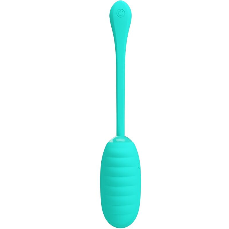 Pretty love - kirk rechargeable vibrating egg aqua green 8