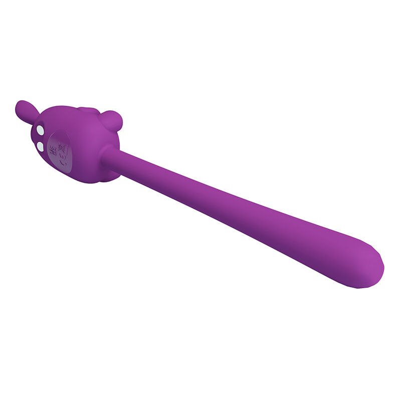 Pretty love - cute bunny flirting stick flexible vibrator usb rechargeable purple 7