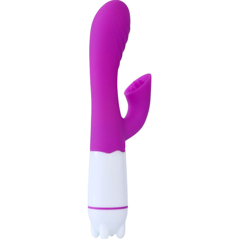 Armony - happy vibrator & stimulator with violet rechargeable tongue 1