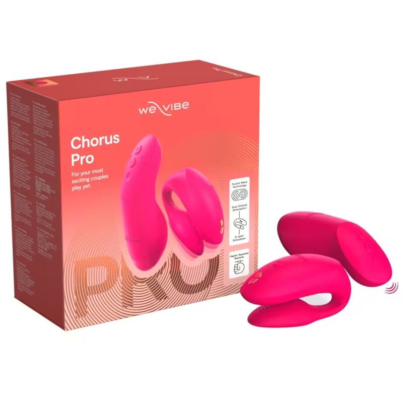 We-vibe - chorus pro premium couples vibrator electric pink 16