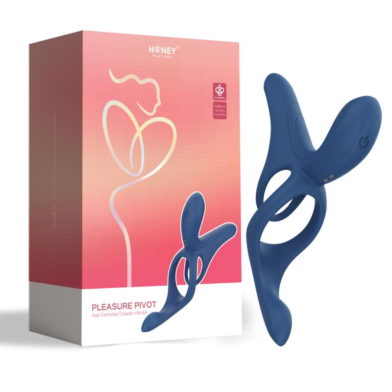 Honeyplaybox - Pleasure Pivot App-Controlled Couples Vibrator Blue