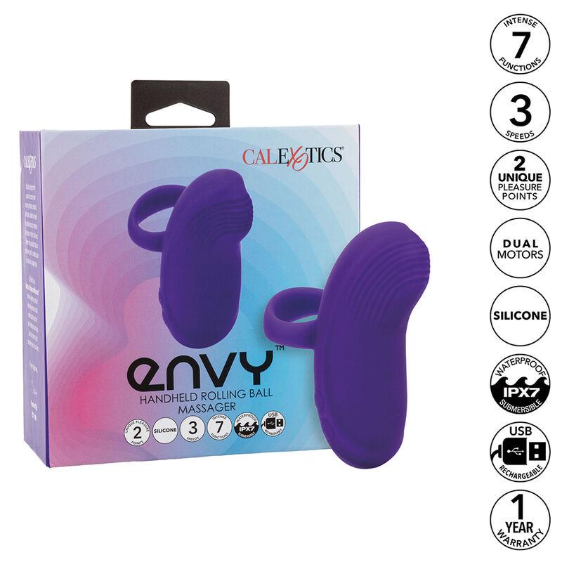 Calexotics - Envy Handheld Rolling Ball Massager 7 Vibrations Purple