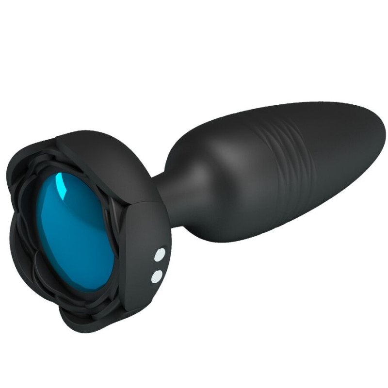 Pretty love - tarion anal plug with led light black 12.5 cm 1