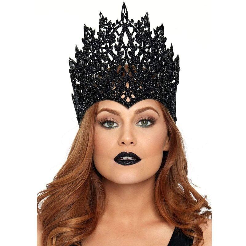 Leg avenue - crown with glitter and jewel black 1